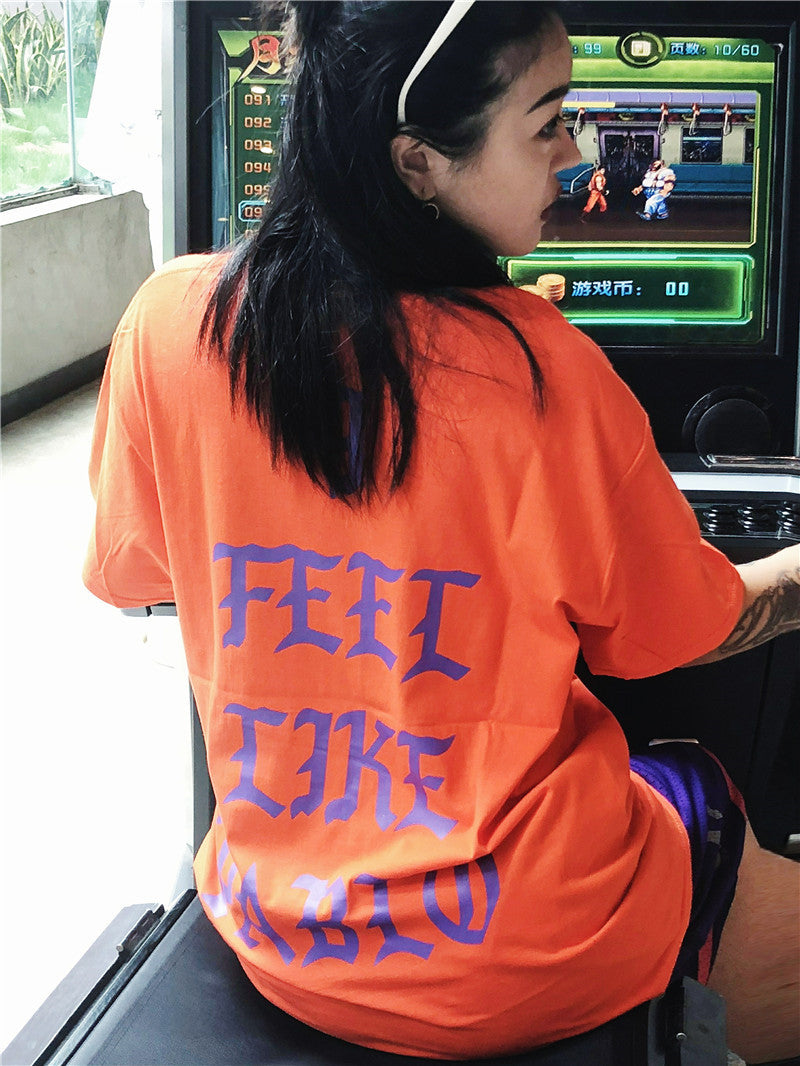 Kanye West I Feel Like Pablo Popular logo T-Shirt for Male and Female Couples