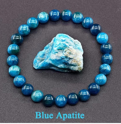 Natural Stone Elastic String Beaded Bracelet