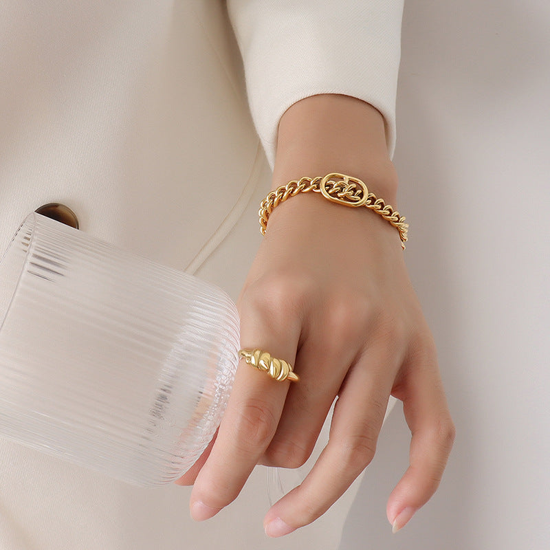 French Style Bracelet Thick Chain Accessories