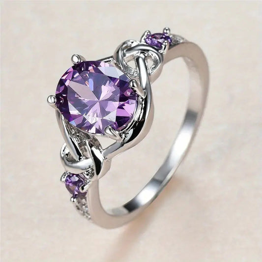Women's European And American Oval Winding Ring