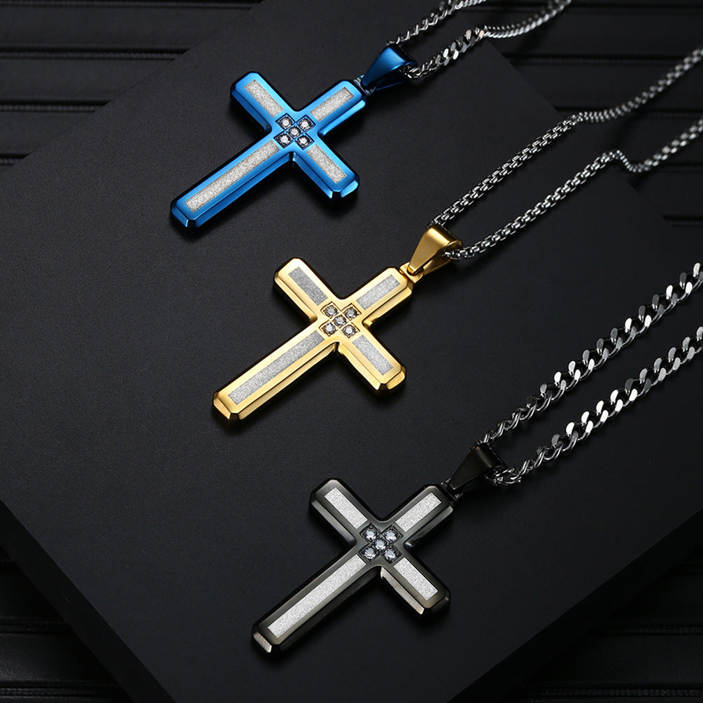 Emery Cross Pendant Necklace Style Accessories