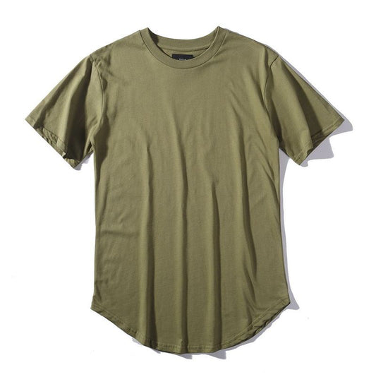 New streetwear Men Extended kanye West T-shirt