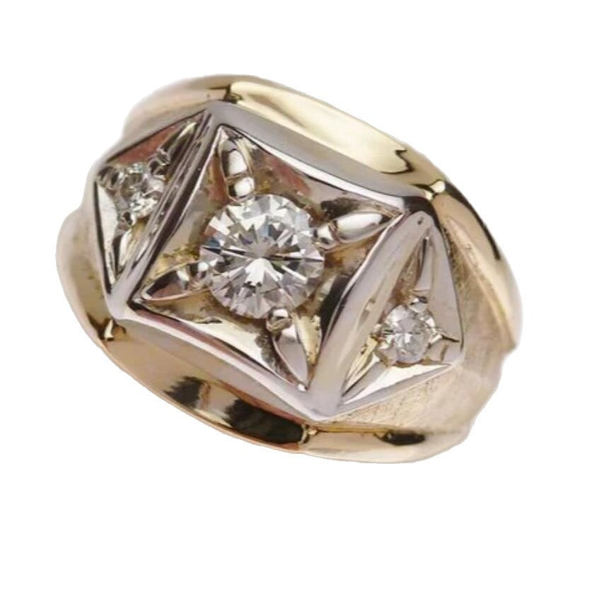 Fashion Wide Face Couple Creative Couple Rings High Sense Ring