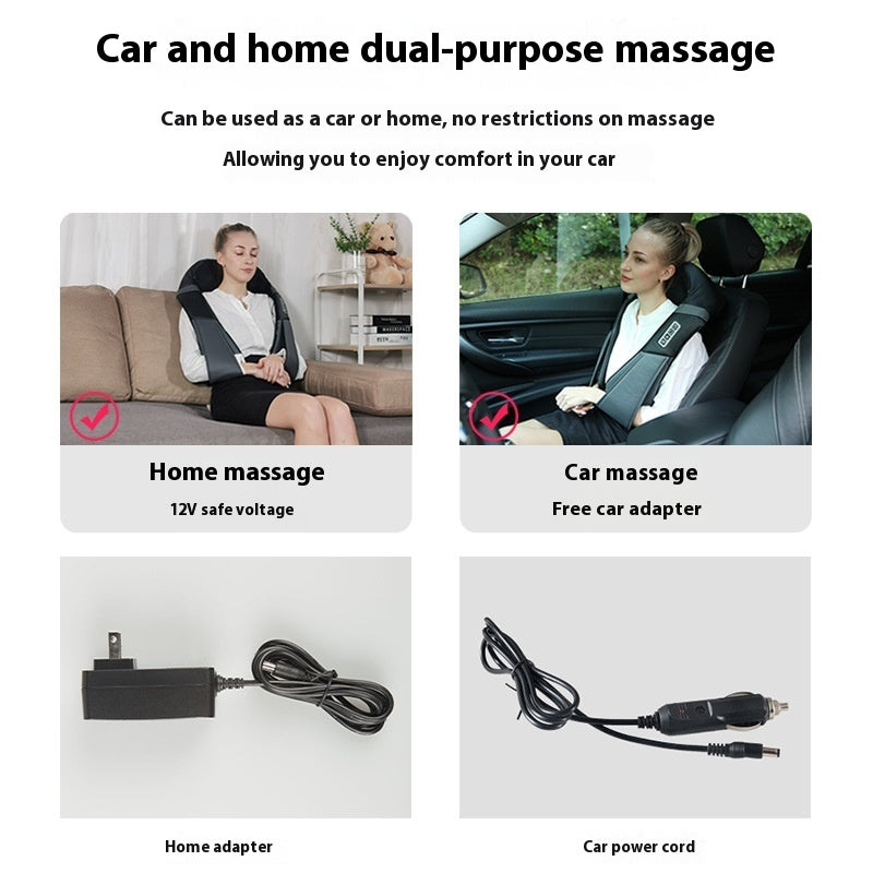 Whole Body Kneading Massager Vehicle-mounted Home Use Shoulder Neck Waist Back