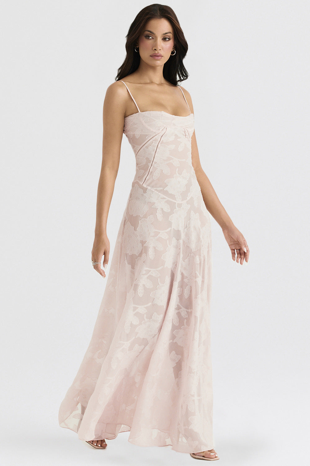 French Lace Strap Suspender Skirt Dress